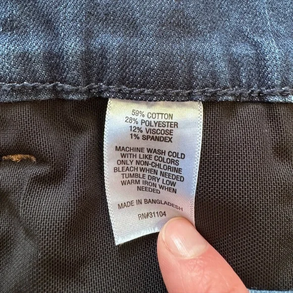 Kim Rogers Women’s Size 18 Tummy Control Capri Blue Jeans Denim - Picture 8 of 8